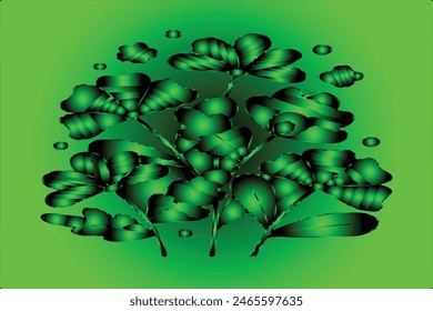 Diseño de fondo de combinación de colores verde, esmeralda y negro. El color verde, verde, esmeralda y negro flowers tipo de fondo de degradado.   