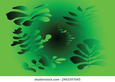 Green, emerald and black color combination  background design.Green, Green, emerald and black  color falowers  type of gradient background.   