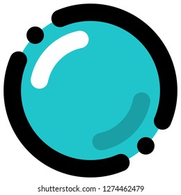 Green empty button with white glare and shadow. Blank colored rounded shape internet icon. Graphic element for design saved as an vector illustration in file format EPS