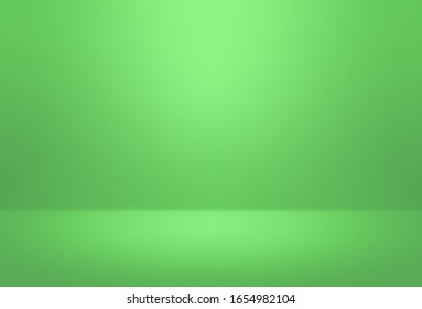 Green empty room studio gradient used for background and display your products- Vector