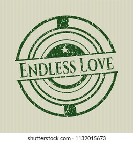 Green Endless Love rubber texture