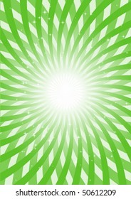 Green endless  rotating swirl