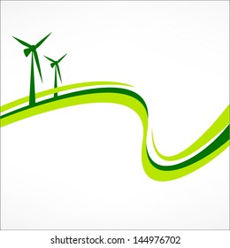 Green energy abstract background. Healthy lifestyle concept