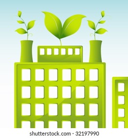 construcción de energía verde