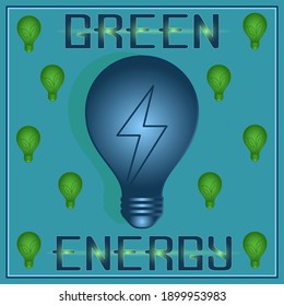 green energy bulb energy logo icon concept invironment bulb