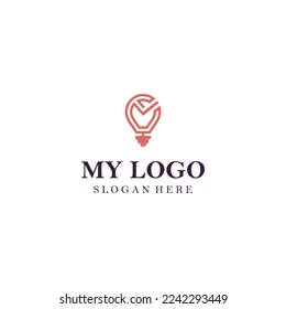 green energy bulb smart idea vector logo design with modern color style concept, innovation digital lamp symbol with ecology leaf concept. Vector Pro