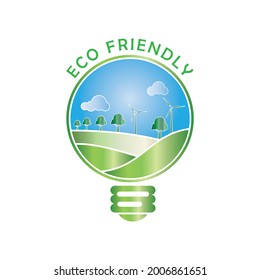 Green energy concept design vector