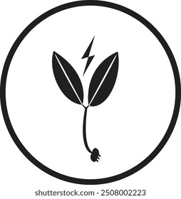 Green Energy concept icon. Sustainable development 