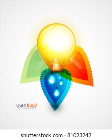 Green energy concept. Vector background
