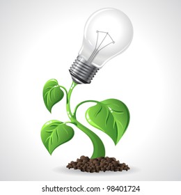 Green Energy Concept. Vector Illustration