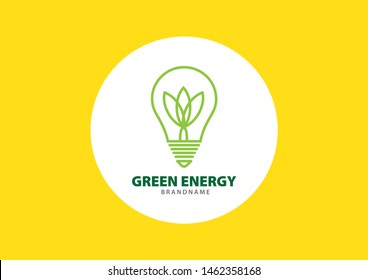 Green energy creative logo design
