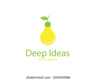 Green energy , deep ideas logo 