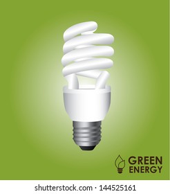 green energy design over green background vector illustration