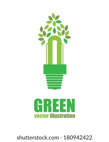green energy design over white background vector illustration 