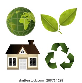 Green energy design, vector illustration eps 10.