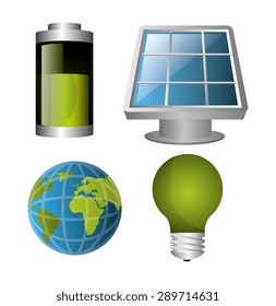 Green energy design, vector illustration eps 10.