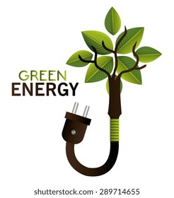 Green energy design, vector illustration eps 10.
