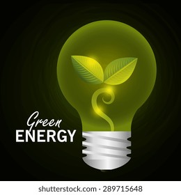 Green energy design, vector illustration eps 10.