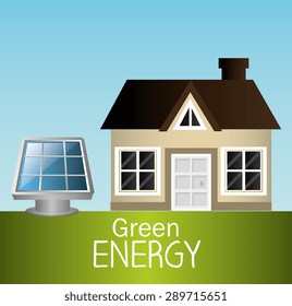 Green energy design, vector illustration eps 10.