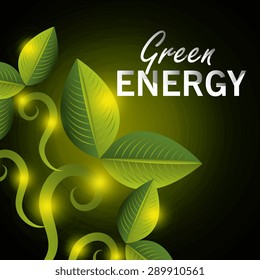 Green energy design, vector illustration eps 10.