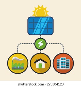 Green energy design, vector illustration eps 10.