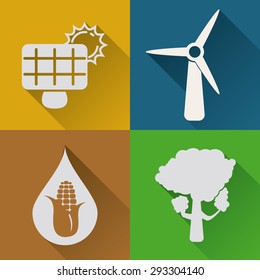 Green energy design, vector illustration eps 10.