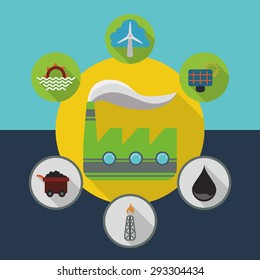Green energy design, vector illustration eps 10.