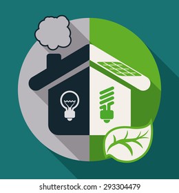 Green energy design, vector illustration eps 10.