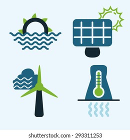 Green energy design, vector illustration eps 10.