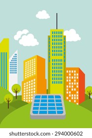Green energy design, vector illustration eps 10.