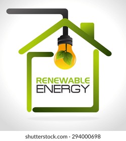 Green energy design, vector illustration eps 10.