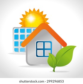 Green energy design, vector illustration eps 10.