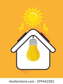 Green energy design, vector illustration eps 10.