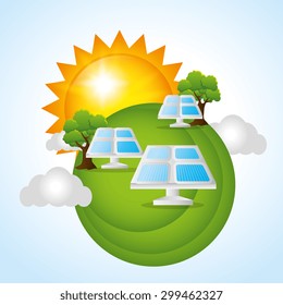 Green energy design, vector illustration eps 10.