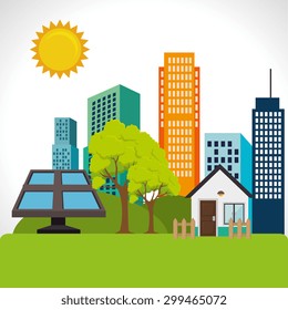 Green energy design, vector illustration eps 10.