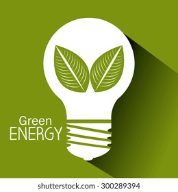 Green energy design, vector illustration eps 10.