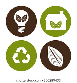 Green energy design, vector illustration eps 10.