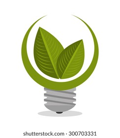 Green energy design, vector illustration eps 10.