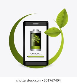 Green energy design, vector illustration eps 10.