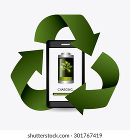 Green energy design, vector illustration eps 10.
