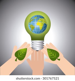 Green energy design, vector illustration eps 10.
