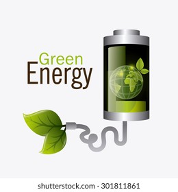 Green energy design, vector illustration eps 10.