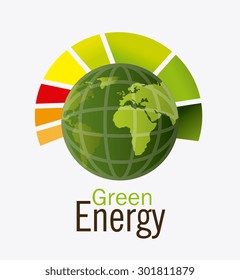 Green energy design, vector illustration eps 10.