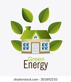 Green energy design, vector illustration eps 10.