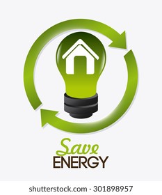 Green energy design, vector illustration eps 10.