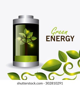 Green energy design, vector illustration eps 10.