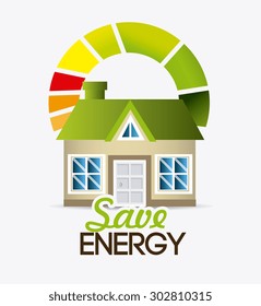 Green energy design, vector illustration eps 10.