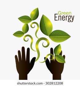 Green energy design, vector illustration eps 10.