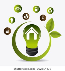 Green energy design, vector illustration eps 10.