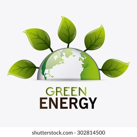 Green energy design, vector illustration eps 10.